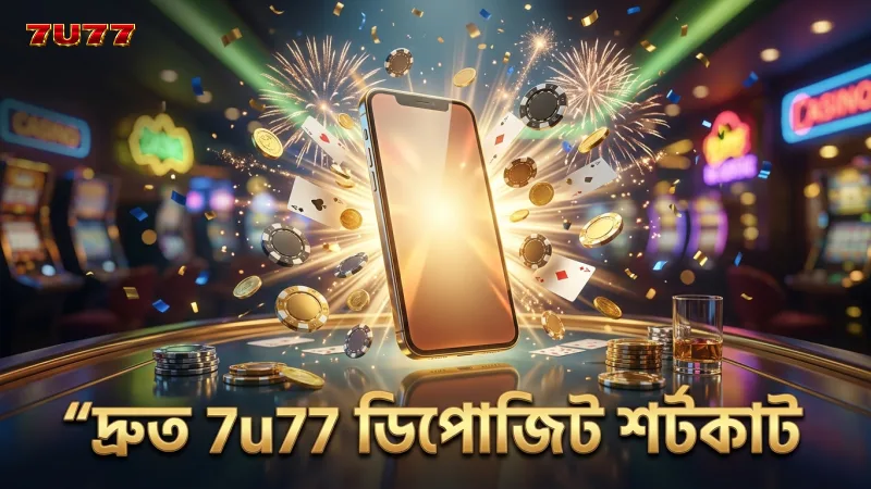 7u77 ডিপোজিট দ্রুত সম্পন্ন করার জন্য শর্টকাট নির্দেশনা।