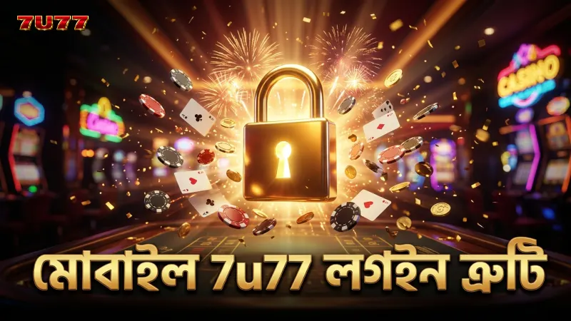 মোবাইল থেকে 7u77 লগইন ত্রুটি দ্রুত শনাক্তকরণ।