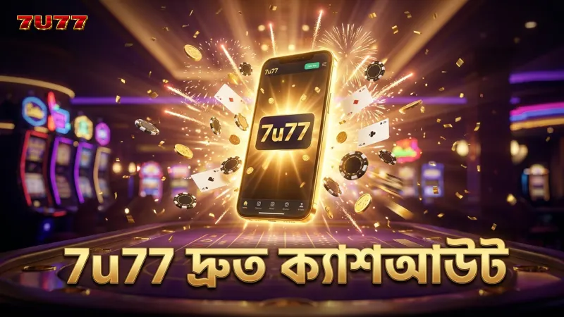 7u77 মোবাইল অ্যাপে দ্রুত ক্যাশআউট সুবিধা