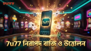 7u77 প্ল্যাটফর্মে নিরাপদ বাজি স্থাপন ও উত্তোলন প্রক্রিয়ার নির্দেশনা।