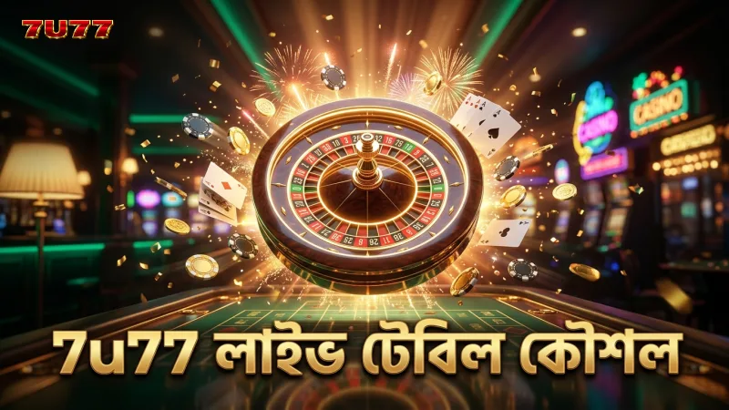 লাইভ টেবিল পর্যবেক্ষণ ও কৌশল উন্নত করতে 7u77 ব্যবহার করুন